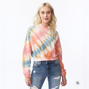 Like New 𝑨𝒆𝒓𝒐𝒑𝒐𝒔𝒕𝒂𝒍𝒆 𝚌𝚛𝚘𝚙𝚙𝚎𝚍 𝚝𝚒𝚎-𝚍𝚢𝚎 pullover hoodie